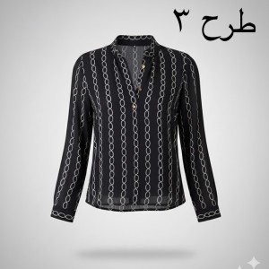 شومیز حریر طرح دار