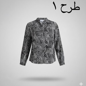 شومیز حریر طرح دار