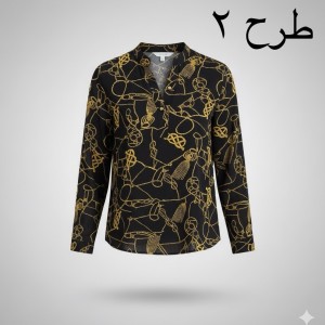 شومیز حریر طرح دار