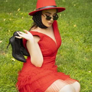 پیراهن مینی mia red