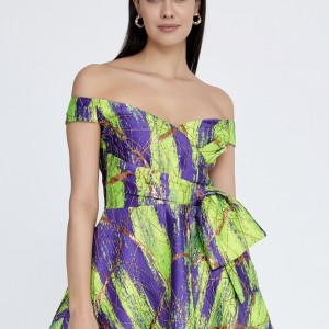 پیراهن ژاکارد عروسکی olivia