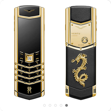 گوشی ساده لاکچری ورتو مدل دراگون VERTU V10 Dragonدو سیم کارت رجیستر شده با کدفعالسازی (بدون گارانتی شرکتی)