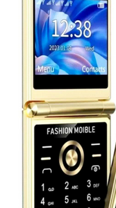 گوشی ساده دکمه ای تاشو طرح آیفون اپل .برندvip ساده تاشو 4 سیم کارت مدل P21 در طرح آیفون ا P21 foldable mobile phone