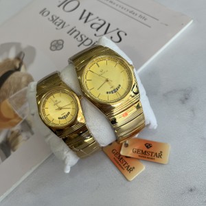 ساعت ست زنانه و مردانه برند جم استار gemstar کیفیت عالی بدنه تمام استیل ضد زنگ و حساسیت