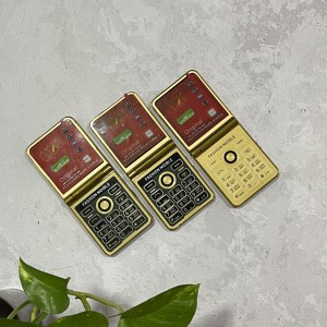 گوشی ساده دکمه ای تاشو طرح آیفون اپل .برندvip ساده تاشو 4 سیم کارت مدل P20 در طرح آیفون ا P20 foldable mobile phone