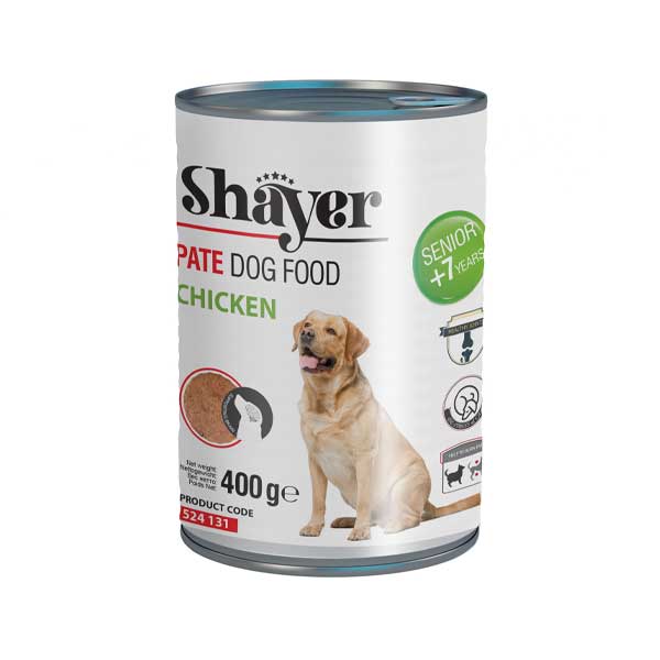کنسرو سگ مرغ پته سینیور (pate-senior) شایر 400 گرم