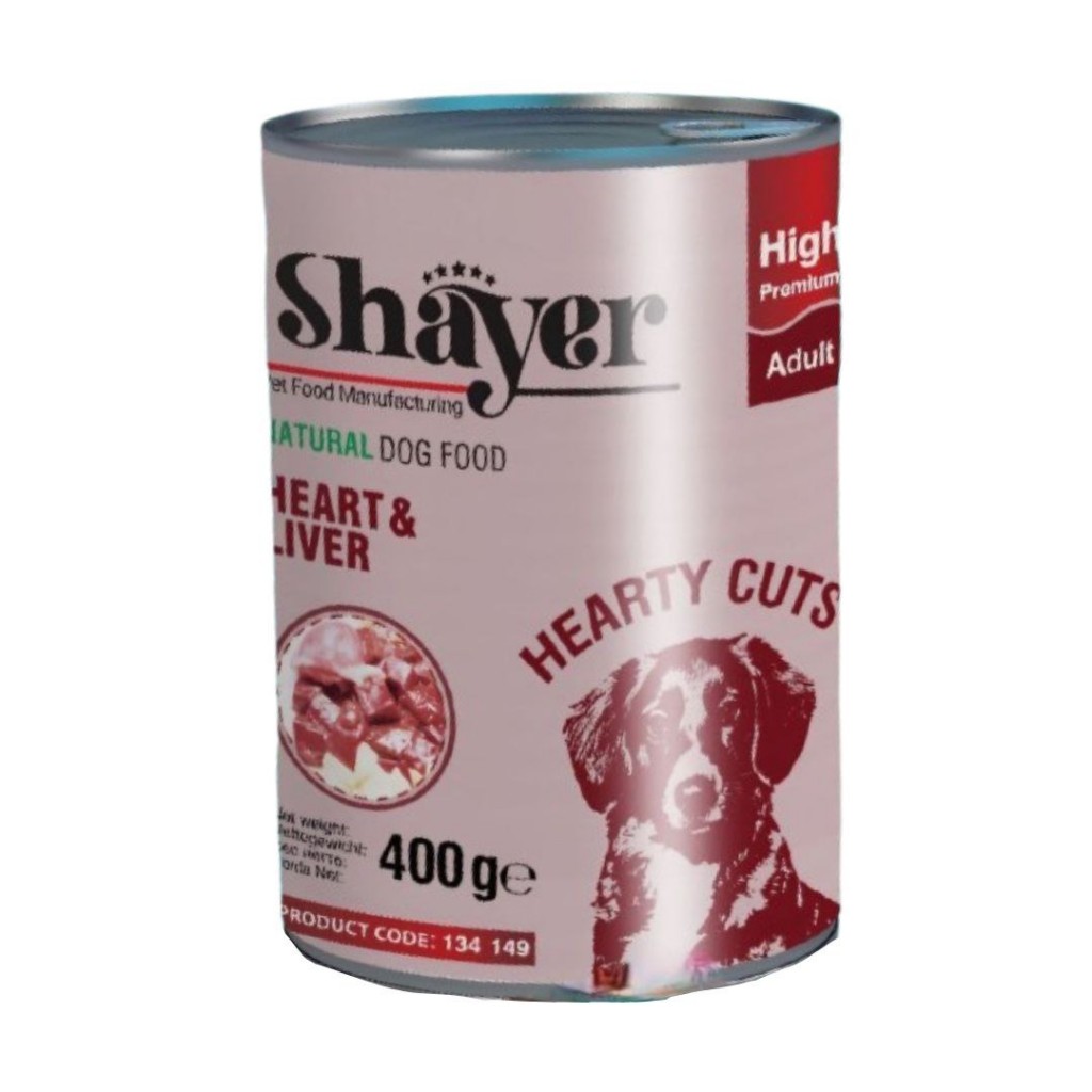 کنسرو سگ دل و جگر در سس مخصوص نچرال شایر 400 گرمی