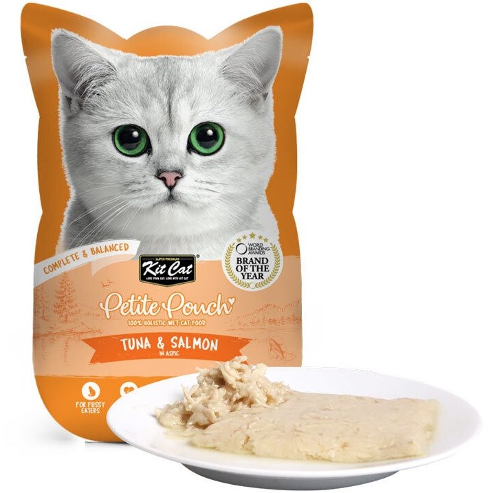 پوچ گربه کیت کت مدل ماهی تن و سالمون