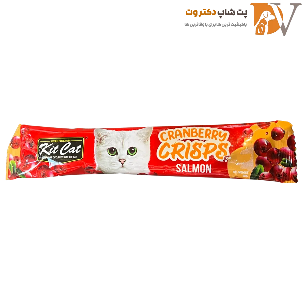 تشویقی گربه کیت کت 20 گرمی با طعم سالمون