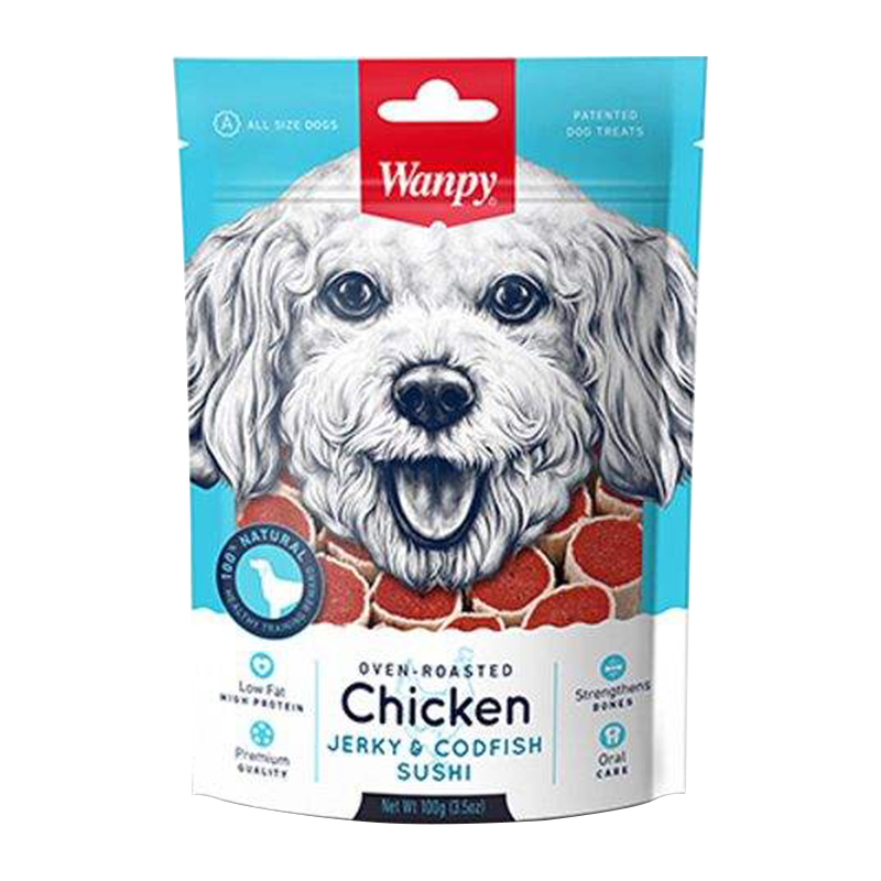 ونپی تشویقی سگ سوشی 100 گرم