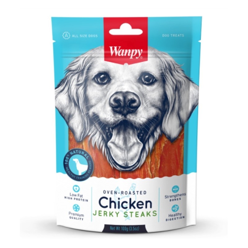 ونپی تشویقی سگ (chicken jerky steak) باوزن 100 گرم