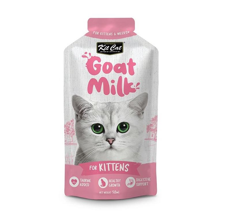 شیر بچه گربه کیت کت با طعم شیر بز Kit Cat Kitten Goat Milk وزن 50 گرم
