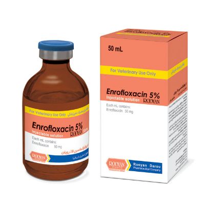 انروفلوکساسین 5% رویان   Enrofloxacin 5% Rooyan