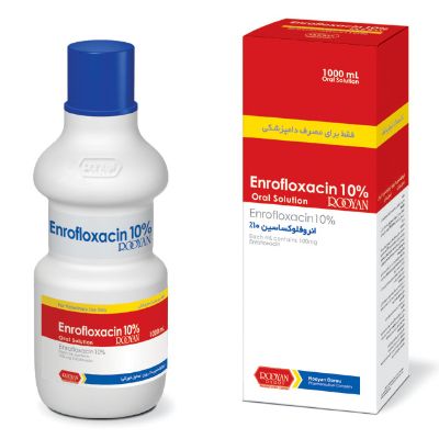 انرو فلوكساسين 10% رویان   Enrofloxacin 10% Rooyan