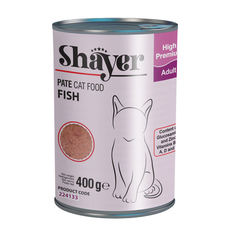 کنسرو گربه ماهی پته  ( Pate ) شایر 400 گرم