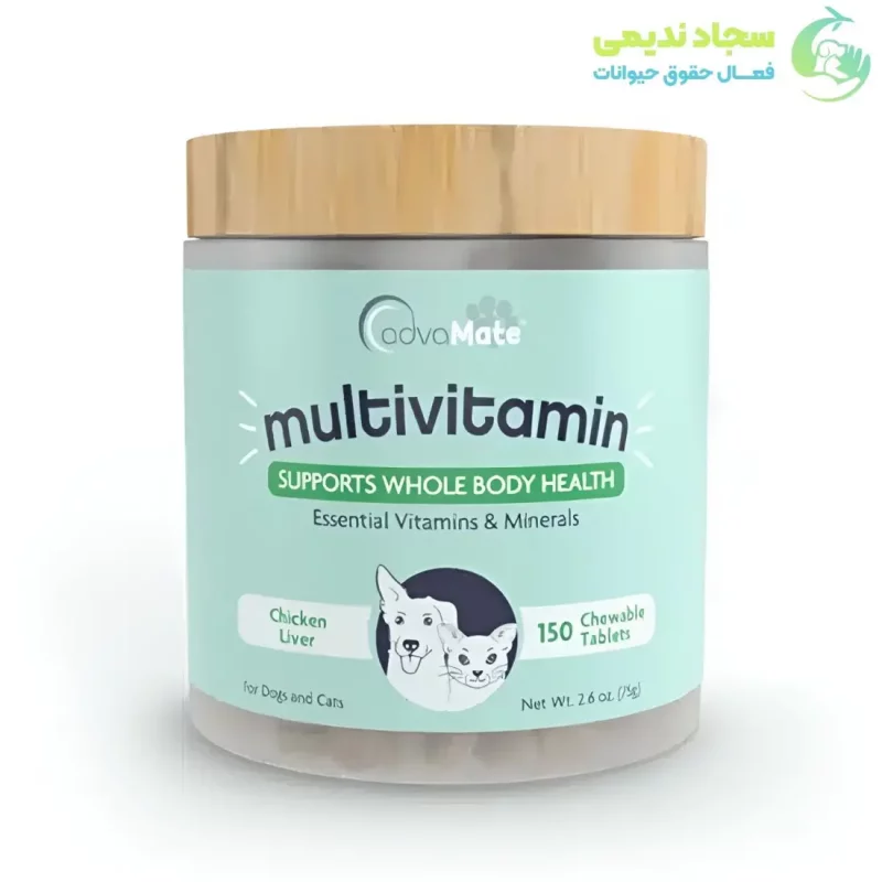قرص مولتی ویتامین سگ و گربه ادواکر آمریکا  ۱۵۰ عددی