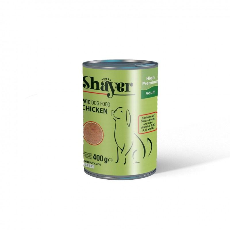 کنسرو مرغ  سگ  پته  شایر 400گرم