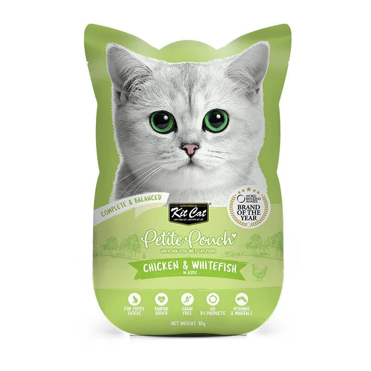 پوچ گربه کیت کت مدل مرغ و ماهی