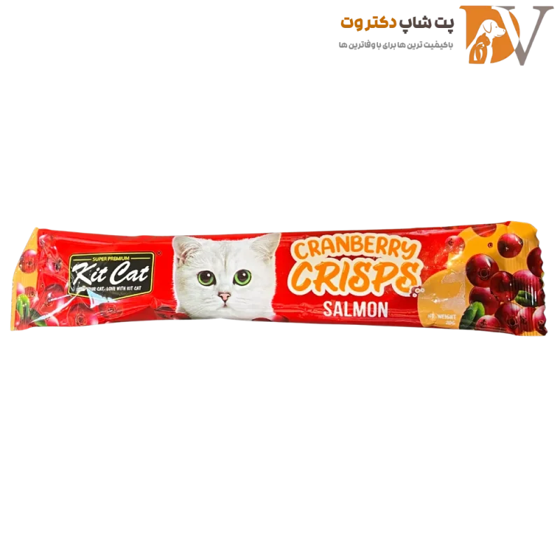 تشویقی گربه کیت کت 20 گرمی با طعم سالمون
