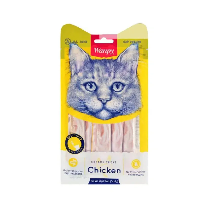 بستنی ونپی گربه بسته 5 عددی مرغ