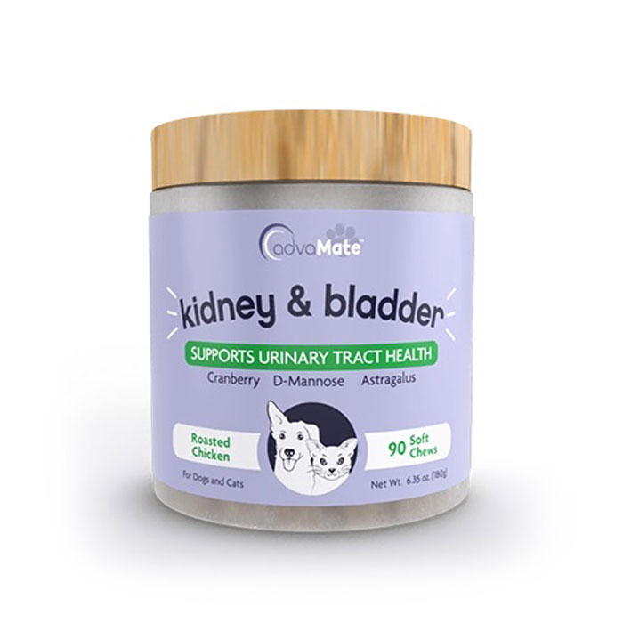 قرص مکمل کلیه سگ و گربه ادواکر ( kidney & bladder For cats) بسته 90 عددی