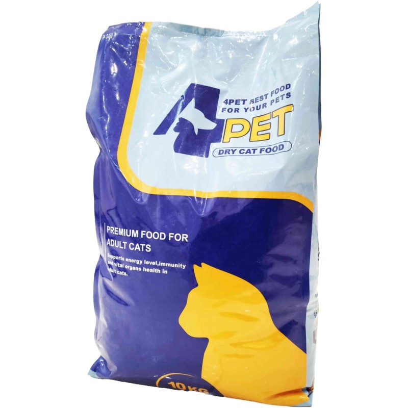 غذا خشک گربه بالغ فورپت 4Pet طعم مرغ وزن 10 کیلوگرم