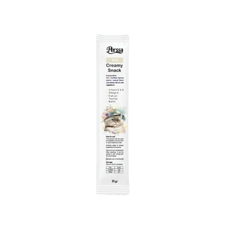 بستنی گربه پرسا طعم  شیر milk