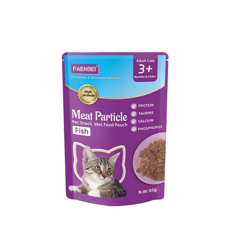 پوچ گربه فنبی با طعم ماهی Faenbei Cat Meat Particle with Fish Pouch وزن 85 گرم