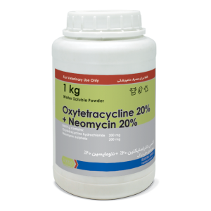 اکسی تتراسایکلین 20% + نئومایسین 20%Oxytetracycline 20% + Neomycin