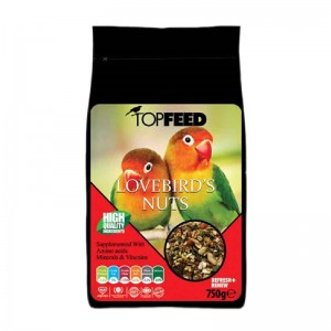 غذای طوطی برزیلی تاپ فید آجیلی Topfeed LoveBrid’s Nuts