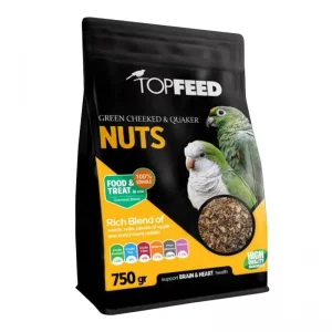 غذای آجیلی گرینچیک و کواکر تاپ فید Topfeed Green-Cheeked And Quaker Nuts