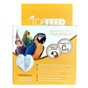 سنگ کلسیم (بلوک معدنی)  پرندگان تاپ فید زرد