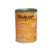 کنسرو سگ و گربه پوره ای  کدوتنبل مدل ( switch ) شایر400 گرم