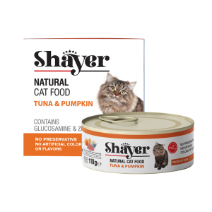 کنسرو گربه نچرال تن و کدو حلوایی در سس گوشت  (Natural ) شایر 110گرمی