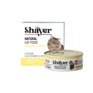 کنسرو گربه نچرال مرغ و سیب در ژله (Natural ) شایر 110گرمی