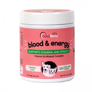 قرص مکمل خون ساز سگ و گربه ادواکر advacare blood & energy