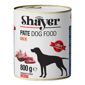 کنسرو سگ میکس گوشت پته شایر 800 گرم