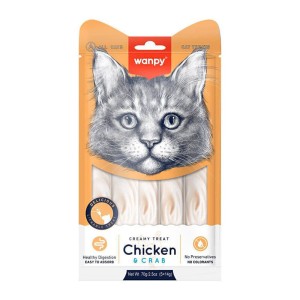 بستنی ونپی گربه بسته 5 عددی مرغ و خرچنگ