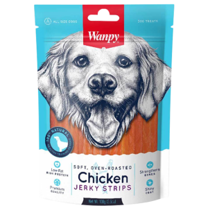 غذای تشویقی سگ ونپی مدل Chicken Jerky Strips وزن 100 گرم