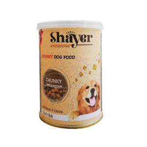 کنسرو سیرابی و کدو سبز با سس گوشت چانک شایر 400 گرم