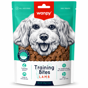 تشویقی سگ ونپی با طعم گوشت بره Wanpy Training Bites (وزن 100 گرم)