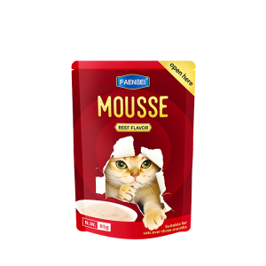 پوچ گربه فنبی مدل موس با طعم گوشت گاو Faenbei Cat Mouse with Beef وزن 85 گرم