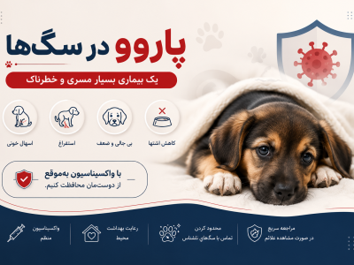 بیماری پاروو در سگ ها