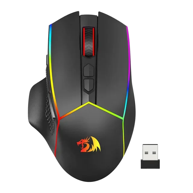 موس بی سیم ردراگون مدل AXE PRO M814RGB