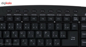 کیبورد جنیوس مدل KB-M225C همراه با حروف فارسی