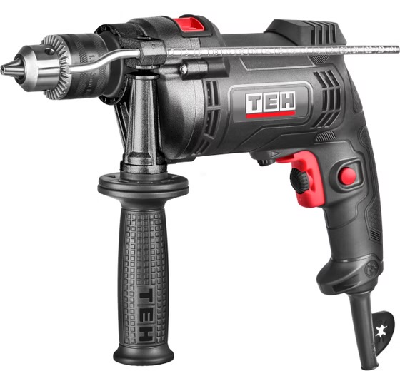 دریل ۱۳ میلی‌متری TEH مدل TD1311A | دریل برقی چکشی قدرتمند و بادوام