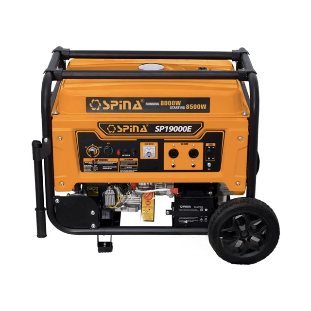 موتور برق ۸/۵ کیلووات سه‌گانه‌سوز واقعی اسپینا Spina مدل SP19000E | قدرتمند، کم‌مصرف و با قابلیت اتصال ATS