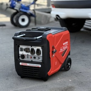 موتور برق سایلنت ۵.۵ کیلووات سانیو مدل SA7500ie | ژنراتور اینورتر بنزینی کم‌صدا برای کاربردهای خانگی و کارگاهی