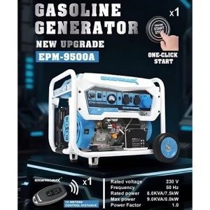 موتور برق بنزینی ۹ کیلووات ادون پرومکس مدل EPM-9500A | استارت ریموت + سیم‌پیچ مس