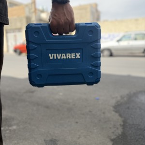 دریل شارژی ۱۲ ولت ویوارکس VR12V-2A | دو باطری پرقدرت + لوازم حرفه‌ای در کیف مقاوم